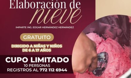 Organizan Taller de elaboración de nieves dirigida a niñas y niños en Atotonilco de Tula