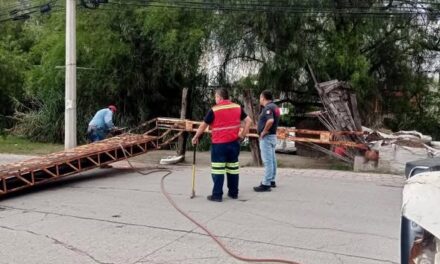 Retiran estructura metálica para salvaguardar a la población tulense