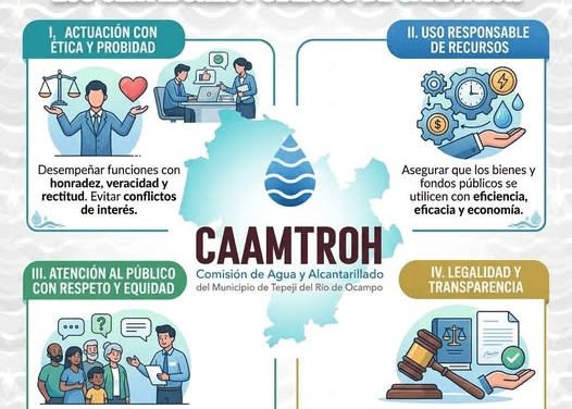 Conoce los principios que guían el trabajo diario de la Comisión de Agua de Tepeji del Río