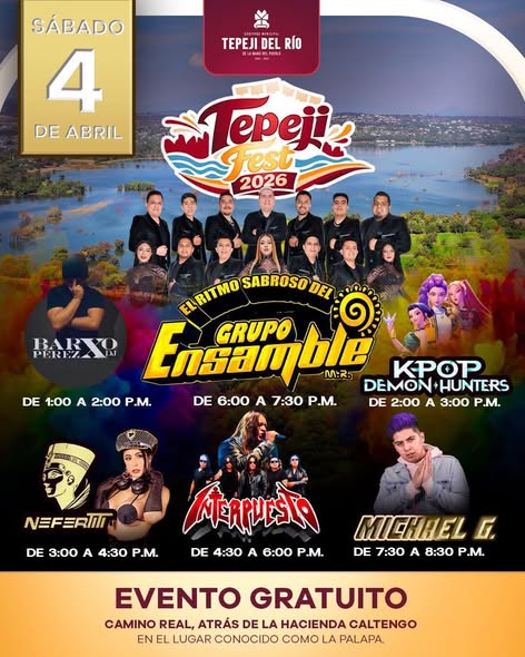Conoce la Cartelera de las actividades que el gobierno municipal ofrecerá en el Tepeji Fest 2026