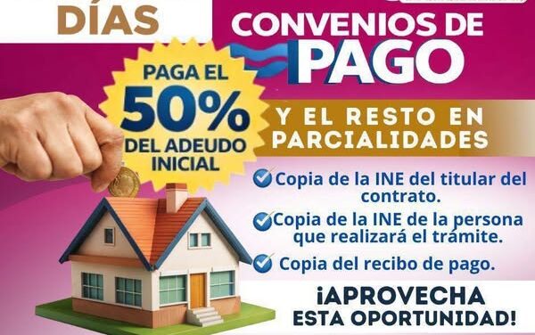CAAMTROH invita a regularizar tu servicio y evitar cargos mayores