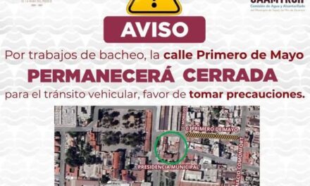 Personal de la Comisión de Agua de Tepeji realiza trabjos de bacheo
