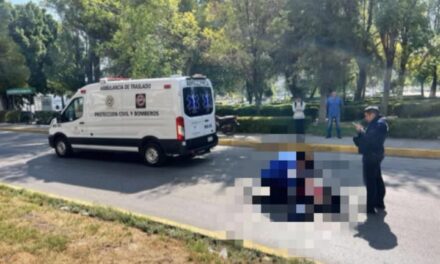 Protección Civil de Tula de Allende atiende un accidente registrado en Plaza del Nacionalismo