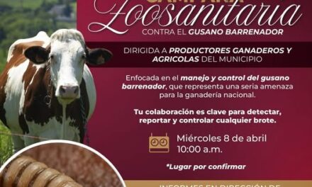 Campaña Zoosanitaria contra el gusano barrenador en Atotonilco de Tula