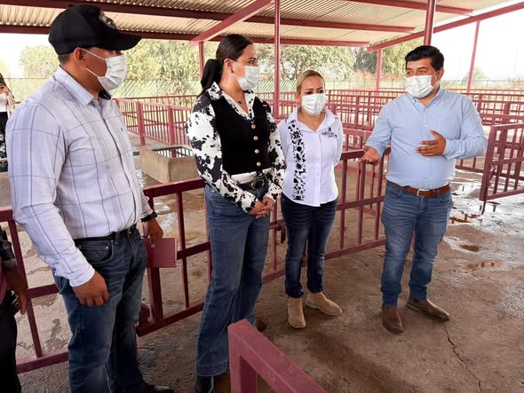 Alcaldesa de Atotonilco El Grande conoce el funcionamiento del rastro municipal de Tepeji del Río