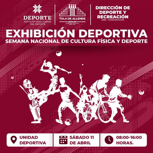 En Tepeji del Río oganizan exhibición deportiva en el marco de la Semana Nacional de Cultura Física y Deporte