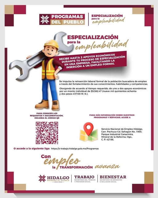 Fortalece tus conocimientos y habilidades con el programa «Fortalecimiento de la Vinculación y Movilidad Laboral, Primero el Pueblo”