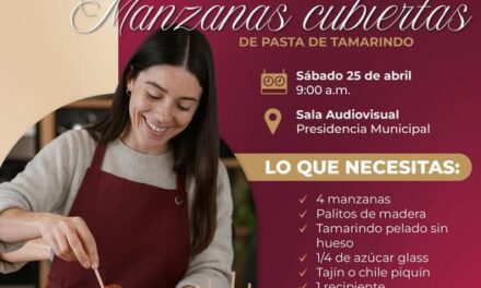 Impartirán Taller de Elaboración de Manzanas Cubiertas de Pasta de Tamarindo en Atotonilco de Tula
