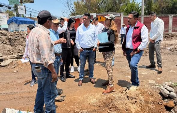 Autoridades municipales recorren la localidad de Tianguistengo en Tepeji del Río