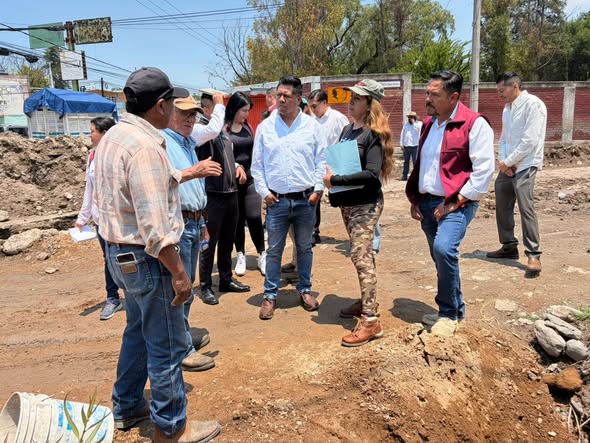 Autoridades municipales recorren la localidad de Tianguistengo en Tepeji del Río