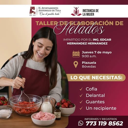 Aprende a elaborar deliciosos helados en Atotonilco de Tula