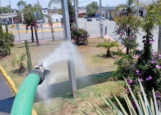 Continúan trabajos para el mejoramiento de la imagen urbana de Tepeji del Río