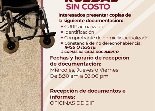 Inicia registro para el porgrama de apoyo de sillas de ruedas en Atotonilco de Tula