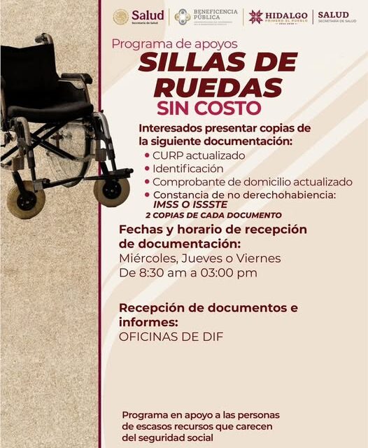 Inicia registro para el porgrama de apoyo de sillas de ruedas en Atotonilco de Tula