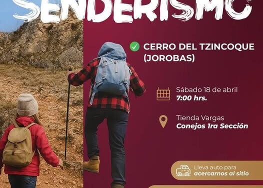 Continúan las rutas de senderismo en Atotonilco de Tula
