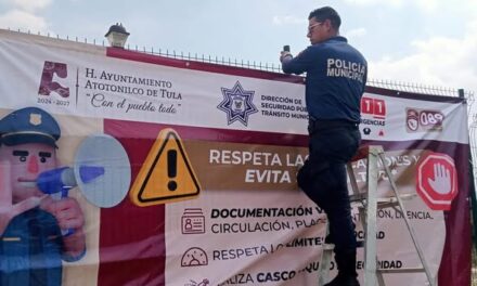Refuerzan el conocimiento y cumplimiento de normas de tránsito en Atotonilco de Tula