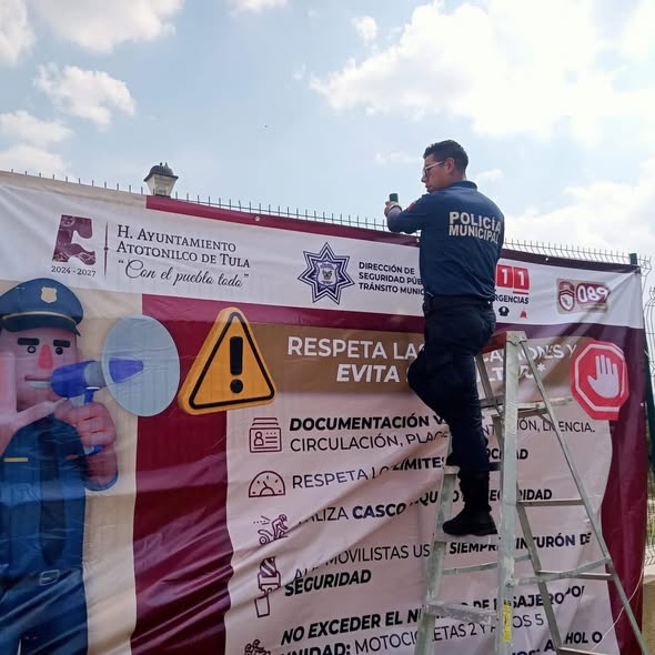 Refuerzan el conocimiento y cumplimiento de normas de tránsito en Atotonilco de Tula