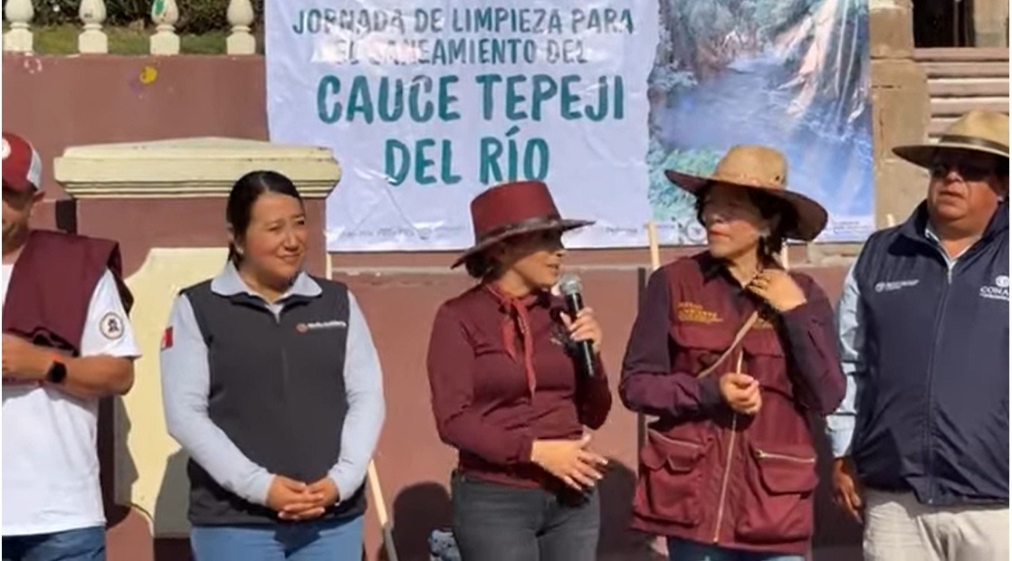 Realizan jornada de limpieza “Saneando cauces” en Tepeji del Río