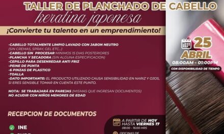 Impartirán taller de Keratina Japonesa en Atotonilco de Tula