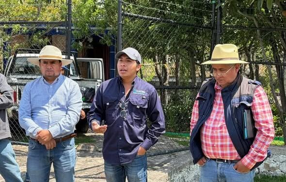 Supervisan aforo del Manantial «Las Peras» en Tepeji del Río