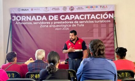 Capacitan a comerciantes, artesanos y guías de turismo de Tula de Allende