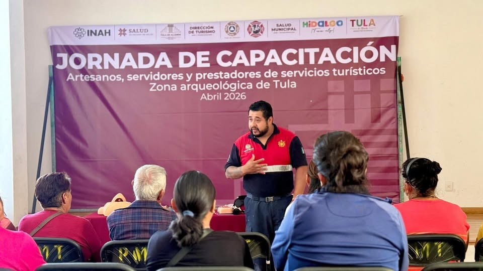 Capacitan a comerciantes, artesanos y guías de turismo de Tula de Allende