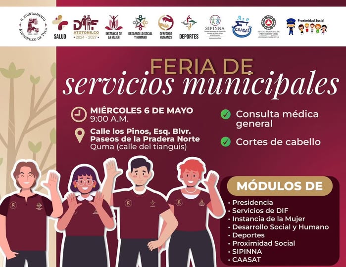 La Feria de Servios Municipales de Atotonilco de Tula llega a Quma