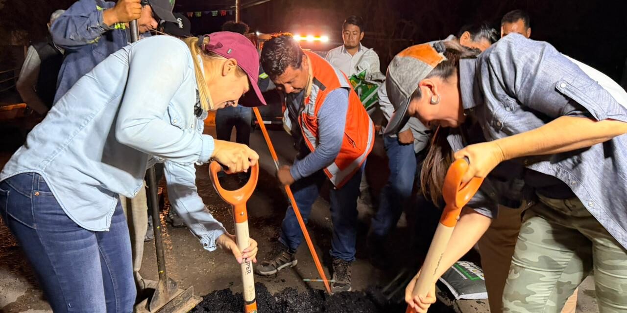 Realizan Jornada de bacheo y rehabilitación de espacios públicos