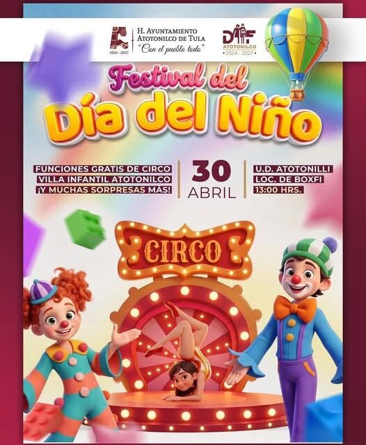 Atotonilco de Tula celebra a niñas y niños con un festival lleno de alegría y sorpresas