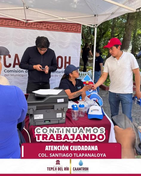 Comisión de Agua Tepeji visita las comunidades para acercar servicios a la pobación