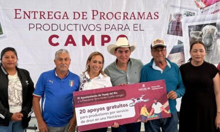 Tania Valdez encabeza entrega de Apoyos Productivos para e Campo