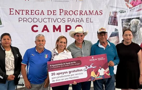 Tania Valdez encabeza entrega de Apoyos Productivos para e Campo