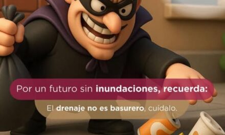¿Sabías que tirar basura en la calle es la principal causa de que se tapen las coladeras?