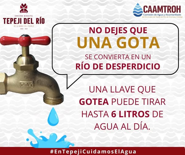 ¡No dejes que el agua se nos escape de las manos!