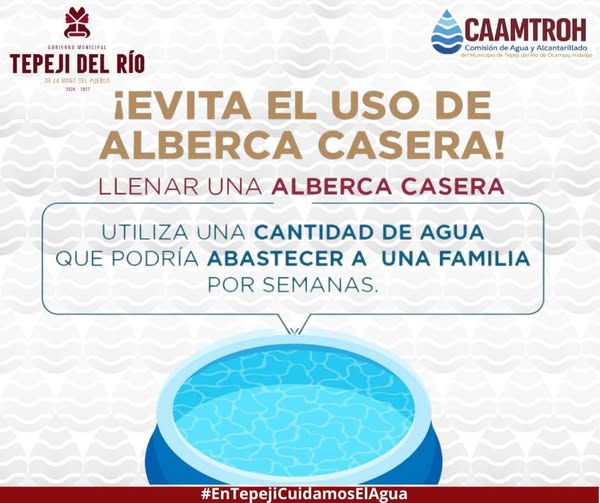 La Comisión de Agua de Tepeji invita a la población a evita multas y sanciones, no desperdiciando el agua
