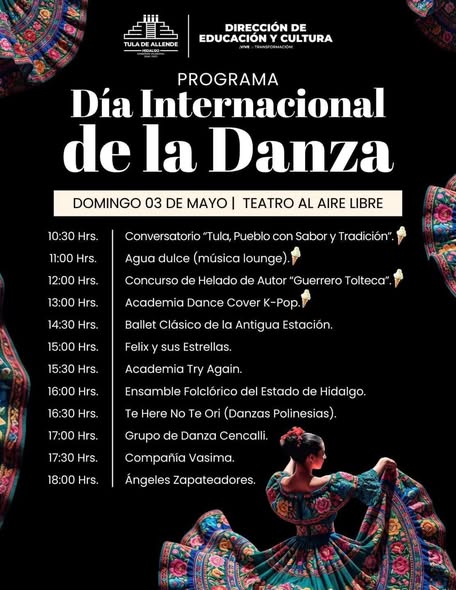 Gobierno Municipal de Tula conmemora el Día Internacional de la Danza