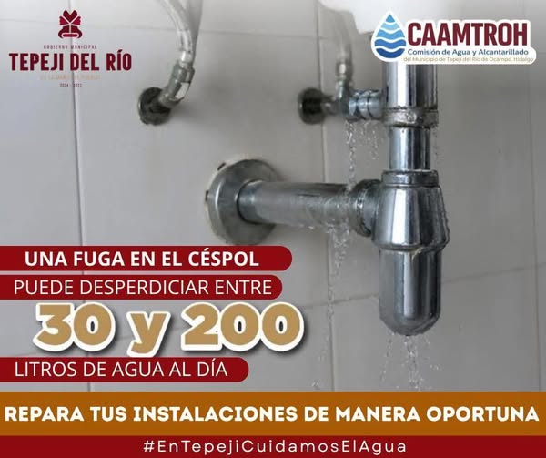¿Sabías que una fuga en el céspol puede desperdiciar entre 30 y 200 litros de agua al día?