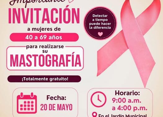 Jornada de Mastografía gratuita en Tepeji del Río, para mujeres de 40 a 69 años