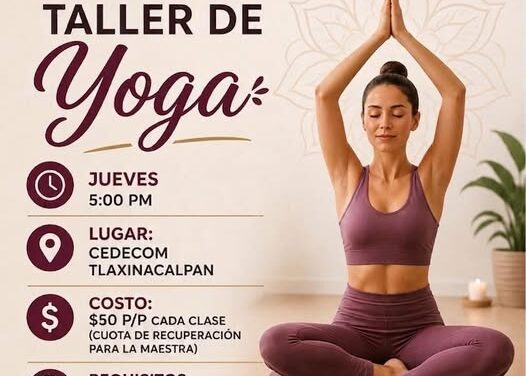 Iniciará Taller de Yoga en Tepeji del Río