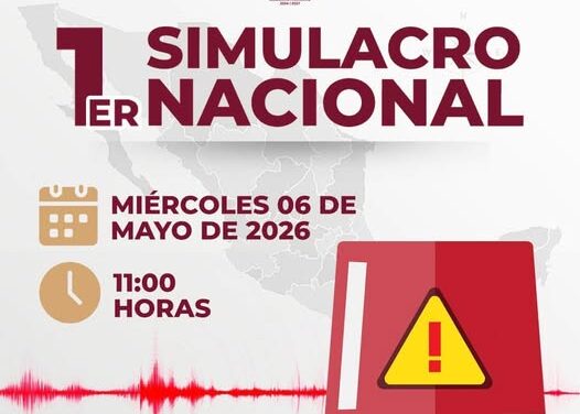 Invitan a participar en el Primer Simulacro Nacional en Tula