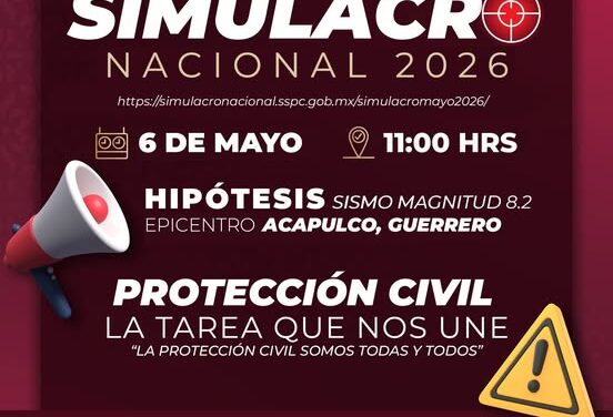 Atotonilco de Tula participará en el Primer Simulacro Nacional 2026
