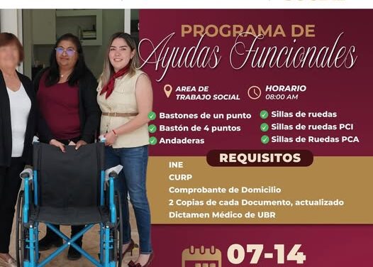 Inicia la recepción de documentos para Ayudas Funcionales en Atotonilco de Tula