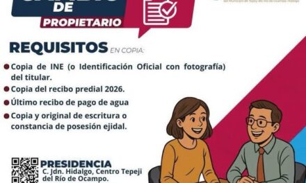 La Comisión de Agua Tepeji te comparte los requisitos para tramitar el cambio de propietario.