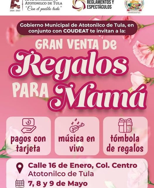 Atotonilco de Tula fomenta el consumo local durante destejos del Día de la Madre