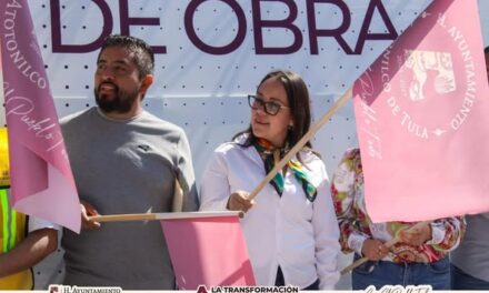 Inician trabajos de rehabilitación en la calle 16 de Septiembre en Atotonilco de Tula