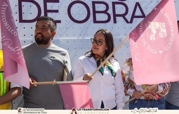 Inician trabajos de rehabilitación en la calle 16 de Septiembre en Atotonilco de Tula