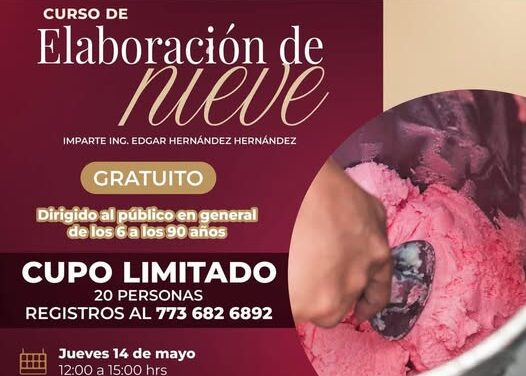 DIF Atotonilco invita al taller de elaboración de Nieve