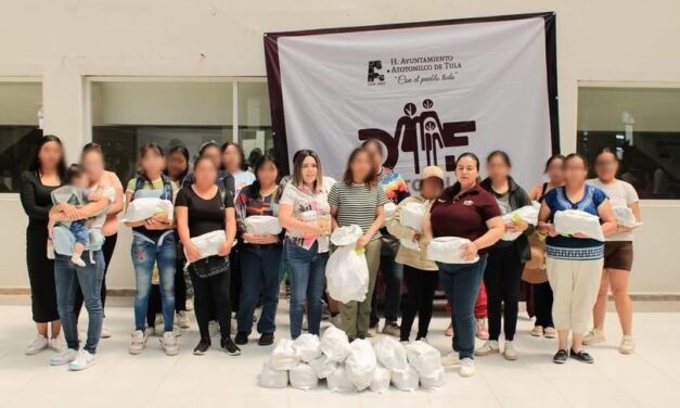 Entregan despensas del Programa «1000 Días» en Atotonilco de Tula