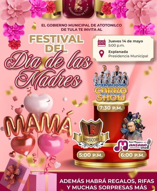 Festejarán a las mamás de Atotonilco de Tula