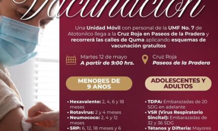 Unidad móvil de vacunación recorrerá las calles de Quma